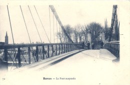 PICARDIE - 60 - OISE - BORAN  SUR OISE Près LYS CHANTILLY Le Pont Suspendu - Boran-sur-Oise