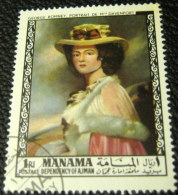 Manama 1972 Romney Portrait Of Mrs Davenport 1r - Used - Manama