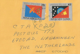 Papua New Guinea 2005 Port Moresby Provincial Flags Cover - Papouasie-Nouvelle-Guinée