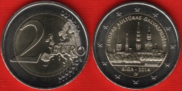 Latvia 2 Euro 2014 "Riga - European Capital Of Culture" BiMetallic UNC - Lettland