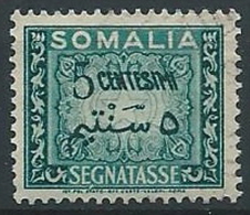 1950 SOMALIA AFIS USATO SEGNATASSE 5 CENT - ED797 - Somalia (AFIS)