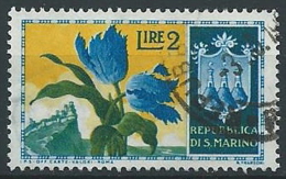 1953 SAN MARINO USATO FIORI 2 LIRE - ED788 - Usados