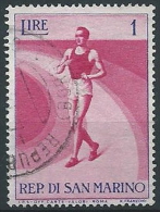 1954-55 SAN MARINO USATO SPORT CORSA 1 LIRA - ED789 - Gebraucht