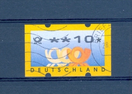 ALLEMAGNE FÉDÉRALE DOS N° 1630  DISTRIBUTEURS 1999  N° 4 ROULETTES  COR ** 10 *   PHOSPHORESCENT  OBLITÉRÉ - Rollenmarken