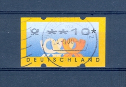 ALLEMAGNE FÉDÉRALE DOS N° 1190 DISTRIBUTEURS 1999   N° 4 ROULETTES COR ** 10 * OBLITÉRÉ  24 . 9 . 00  TB 72  REUTLINGEN - Rollenmarken