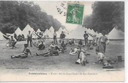 FONTAINEBLEAU - Ecoles à Feu Au Camp D'Avon - Le Parc D'artillerie - Manoeuvres