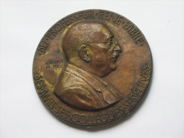 Médaille " Au Professeur RENE FABRE " 1940  **** EN ACHAT IMMEDIAT **** - Professionals / Firms