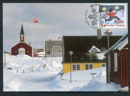 1995 Greenland Christmas Maximum Cards (2) Weihnachten - Maximumkaarten