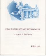 PHILATELIE ART  PARIS 1975   EXPOSITION  PARI  1830    N°  YVERT ET TELLIER - Non Classés