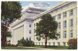 USA, Ann Arbor MI, University Of Michigan, James B. Angell Hall Building, 1950s Vintage Postcard - Ann Arbor