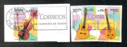 España 2011- Instrumentos Musicales Violin Guitarra Y Laud-3 Sellos Usados - Espagne Spain Spanien Spanje - Oblitérés