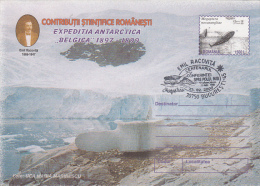 EMIL RACOVITA, BELGICA ANTARCTIC EXPEDITION, SHIP, WHALE, COVER STATIONERY, ENTIER POSTAL, 2000, ROMANIA - Expéditions Antarctiques