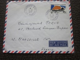 Lettre De Papeete RP Ile Tahiti Timbre Poste De La Polynésie Française Maison Du Tourisme Cachet à Date Du 9 Avril 1970 - Briefe U. Dokumente