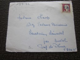 Devant De Lettre D'Algerie Timbre France(Marianne Decaris)surchargé EA Moment 1er Jours D'Indépendance 15-9-1962 Bone - Lettres & Documents