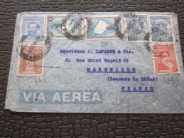 Argentine Argentina Par Avion Via Aéra  Lettre  Cachet à Date 1958 Affranchissement Composé - Cartas & Documentos