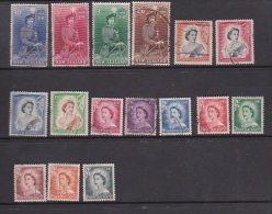 New Zealand 1953-57 Queen Elizabeth II Used Set - Usati