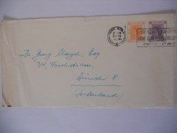 Hong Kong Lettre De 1958 Pour Zurich - Covers & Documents