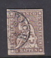 Switzerland 1855 5 Rappen Brown Used - Gebraucht