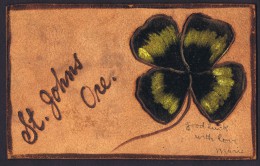 Soft Leather «Shamrock - St Johns Ore»  Used 1907   -  Cuir Mou - Sonstige & Ohne Zuordnung