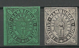 GERMANY Hamburg Ca 1860  H. SCHEERENBECK Institut Hamburger Boten - Privatpost