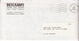 13 09 1990 - Lettre Oblitérée à Lesquin (Nord) - PP - Cartas & Documentos