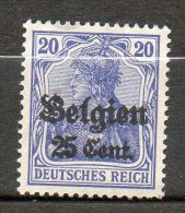 BELGIQUE (Occupatio)   25c S 20p Outremer1916-18 N°18 - Duits Leger