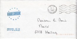 20 11 1995 - Lettre Oblitérée à Lyon Gerland (Rhône) - PP - Cartas & Documentos