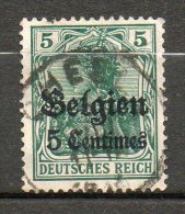 BELGIQUE (Occupation)  5c S 5p Vert 1914 N°2 - Duits Leger