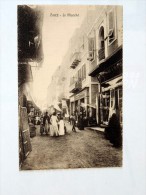 Carte Postale Ancienne : SUEZ : Le Marché, Animé - Suez