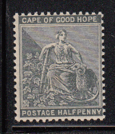 Cape Of Good Hope MH Scott #41 1/2p ´Hope´ Without Frameline, Grey Black Watermark Cabled Anchor - Cap De Bonne Espérance (1853-1904)