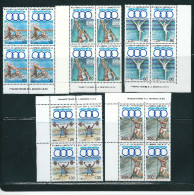 (B204) Greece 1991 Mediterranean Games Set In Block Of 4 MNH - Unused Stamps