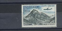 TIMBRE   ANDORRE Français  N° 8  Neuf **  Poste  Aérienne - Airmail