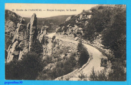 ROQUELONGUE (Gard) ROUTE DE L´AIGOUAL, LE LACET, VOITURE ANCIENNE.   // ANIMÉE - Valleraugue