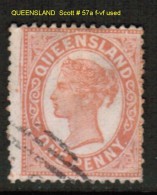 QUEENSLAND    Scott  # 57a F-VF USED - Used Stamps