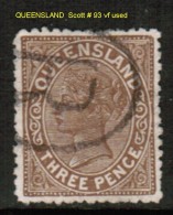 QUEENSLAND    Scott  # 93 VF USED - Oblitérés