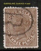 QUEENSLAND    Scott  # 93 VF USED - Used Stamps