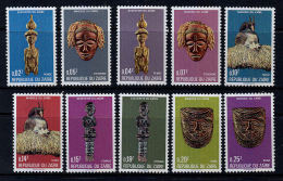 C0312 ZAIRE 1977, SG 880-89 Statuettes And Masks (Ethnography, Tribal Art)  MNH - Ungebraucht