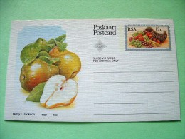 South Africa 1982 Unused Pre Paid Postcard - Fruits - Pear - Storia Postale