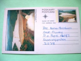 South Africa 1987 Locally Used Pre Paid Postcard - Landscape - Dam - Brieven En Documenten