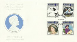 St.Helena 1985 Queen Mother FDC - Sainte-Hélène