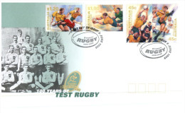 (400) Australia FDC Cover - Test Rugby Centerary - Rugby