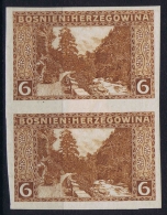 Österreichisch- Bosnien Und Herzegowina Mi. 33 U MH/* Pair - Ungebraucht