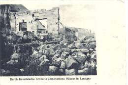 PICARDIE - 60 - OISE - LASSIGNY - Carte Allemande 1914 - Durch Französische Artillerie Zerschossene Haüser - Lassigny