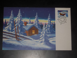 FINLANDE 2002 Carte Noel Christmas Season's Greetings 1.11.2002 - 9.12.2002 - Cartes-maximum (CM)