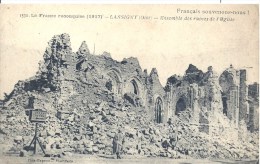 PICARDIE - 60 - OISE - LASSIGNY - 1917 - Ensemble Des Ruines De L'église - Lassigny