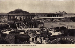 Vintage Postcard Winter Gardens & Pavilion Weston Super Mare Somerset 45171 - Weston-Super-Mare