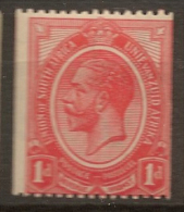 SOUTH AFRICA 1913 1d KGV Coil SG 19 HM #CM122 - Unused Stamps