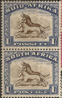 SOUTH AFRICA 1933 1/- V Pair SG 62 HM #CM253 - Ongebruikt