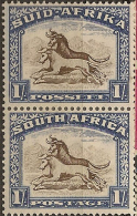 SOUTH AFRICA 1933 1/- V Pair SG 62 HM #CM253 - Unused Stamps