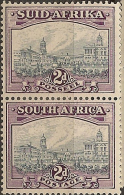 SOUTH AFRICA 1933 2d V Pair SG 58a HM #CM254 - Nuovi